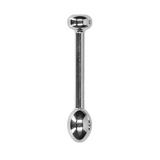 Penisplug Ouch aus Edelstahl mit zwei Kugeln Silber 5 x Ø 1 cm