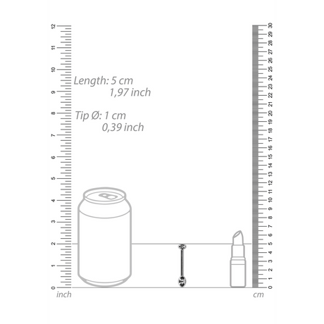 Penisplug Metall Silber 5 x Ø 1 cm – Ansicht 3