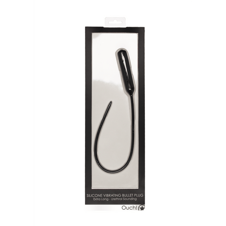 Penisplug mit Vibration Silikon extra lang Schwarz 35 x Ø 0,6 cm – Ansicht 2