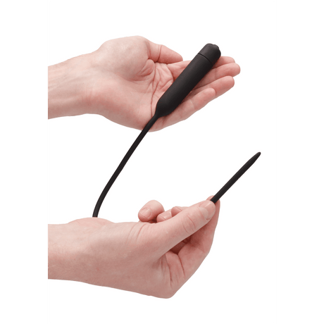 Penisplug mit Vibration Silikon extra lang Schwarz 35 x Ø 0,6 cm – Ansicht 5