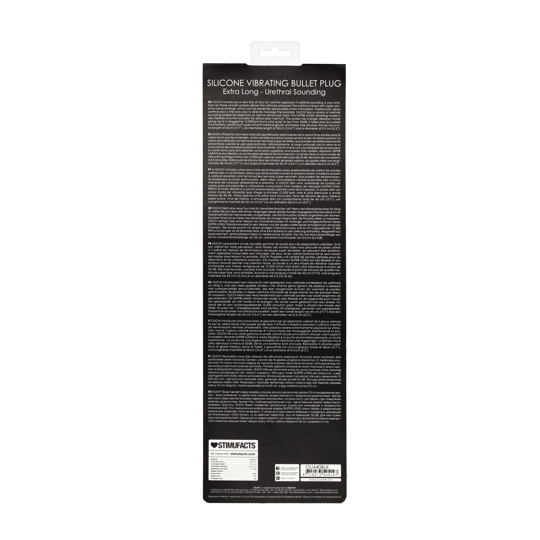 Harnröhrensonde Ouch aus Silikon mit Bullet Schwarz 35 x Ø 0,6 cm – Ansicht 3