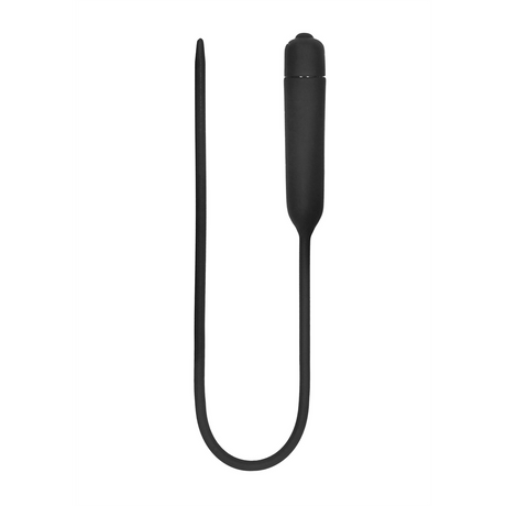 Penisplug mit Vibration Silikon extra lang Schwarz 35 x Ø 0,6 cm