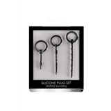 Penisplug-Set Ouch aus Silikon mit drei Sonden Schwarz 11,5 cm – Ansicht 2