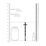 Penisplug Ouch aus Silikon mit Querstab Schwarz 15 x Ø 0,8 cm – Ansicht 3
