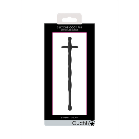 Penisplug Silikon Schwarz 12,5 x Ø 1 cm – Ansicht 2