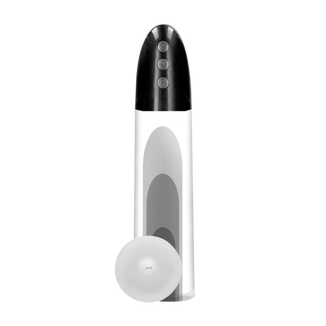 Penispumpe Cyber automatisch mit Akku und Hülle Durchsichtig 20 x Ø 7 cm