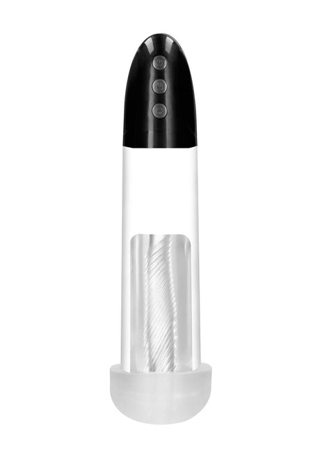 Penispumpe Cyber automatisch mit Akku und Hülle Durchsichtig 20 x Ø 7 cm – Ansicht 4