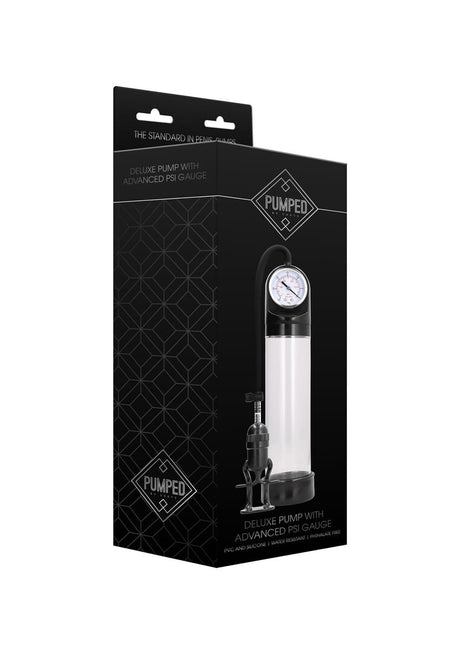 Penispumpe Deluxe mit PSI-Anzeige Transparent 20,5 x 6 cm – Ansicht 2