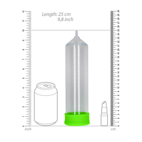 Penispumpe Elite für Anfänger nachtleuchtend Grün 21 x Ø 6,5 cm – Ansicht 5