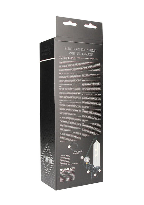 Penispumpe Elite mit PSI-Anzeige Transparent 21 x 6,5 cm – Ansicht 3