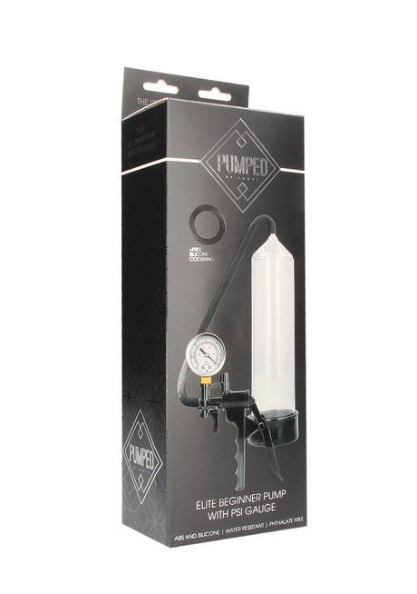 Penispumpe Elite mit PSI-Anzeige Transparent 21 x 6,5 cm – Ansicht 2