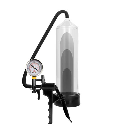 Penispumpe Elite mit PSI-Anzeige Transparent 21 x 6,5 cm