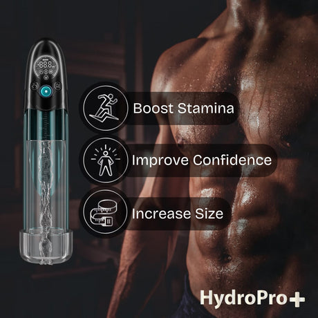 Penispumpe EXS Hydro Pro+ wasserdicht mit Druckspeicher 34 cm – Ansicht 6