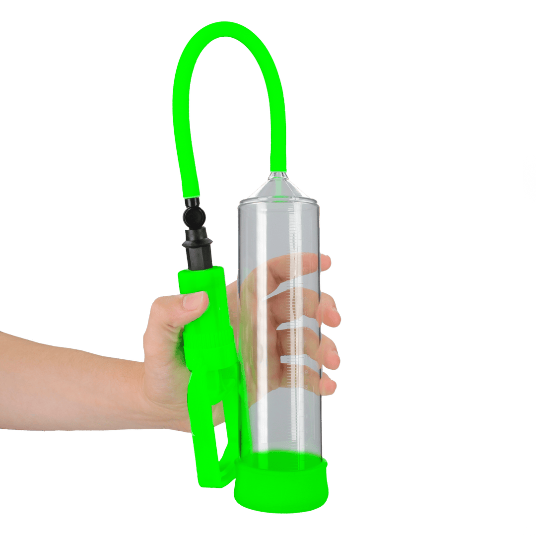 Penispumpe Ouch Komfort mit Hebelgriff nachtleuchtend 21 x Ø 6,5 cm – Ansicht 6