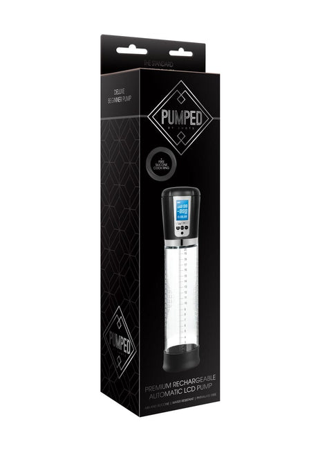Penispumpe Premium automatisch mit Akku und LCD Durchsichtig 29 x Ø 6,5 cm – Ansicht 2