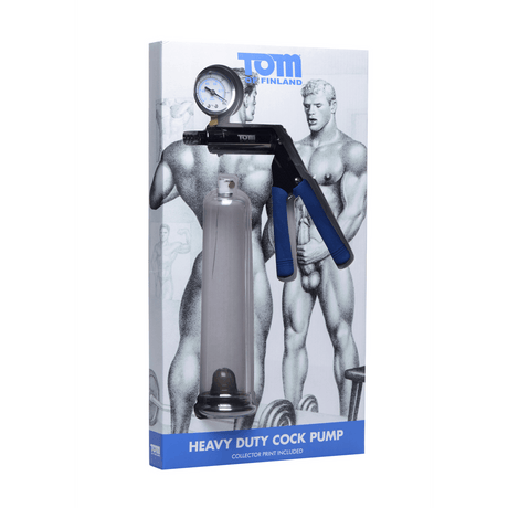 Penispumpe Tom of Finland Heavy Duty mit Manometer und Pistolengriff Transparent 45,7 x Ø 4 cm – Ansicht 2