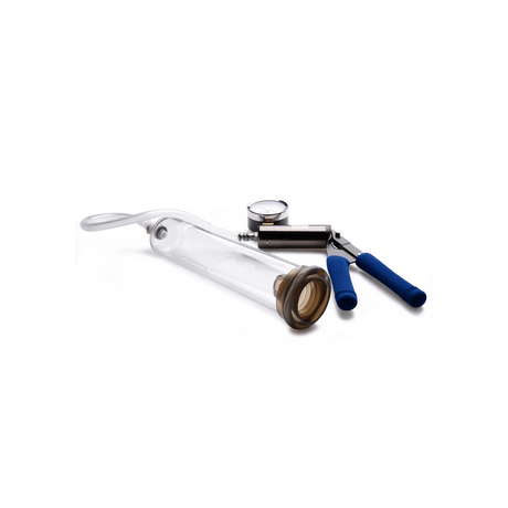 Penispumpe Tom of Finland Heavy Duty mit Manometer und Pistolengriff Transparent 45,7 x Ø 4 cm – Ansicht 3
