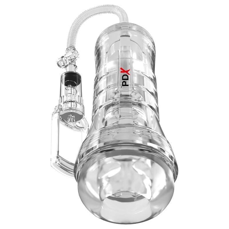 Penispumpe Viewtube Vac XXL Stroker mit Saugpumpe Transparent 27,3 cm