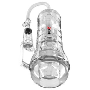 Penispumpe Viewtube Vac XXL Stroker mit Saugpumpe Transparent 27,3 cm