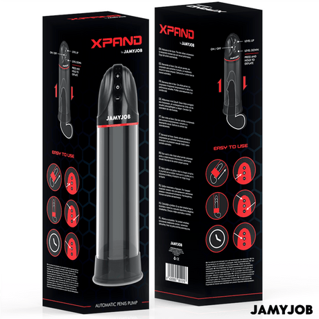 Penispumpe Xpand Automatische Pumpe 3 Saugstufen Grau 30 x 6,5 cm