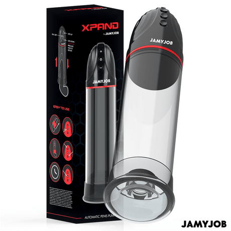 Penispumpe Xpand Automatische Pumpe 3 Saugstufen Grau 30 x 6,5 cm