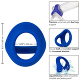 Penisring Admiral Cock Ball Dual Ring Blau Ø 3,75 cm