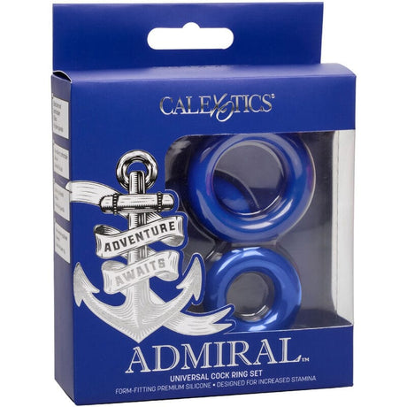 Penisring Admiral Cock Ring Set Blau Ø 2,5 cm