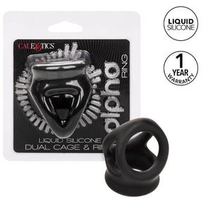 Penisring Alpha Dual Cage Ring Schwarz