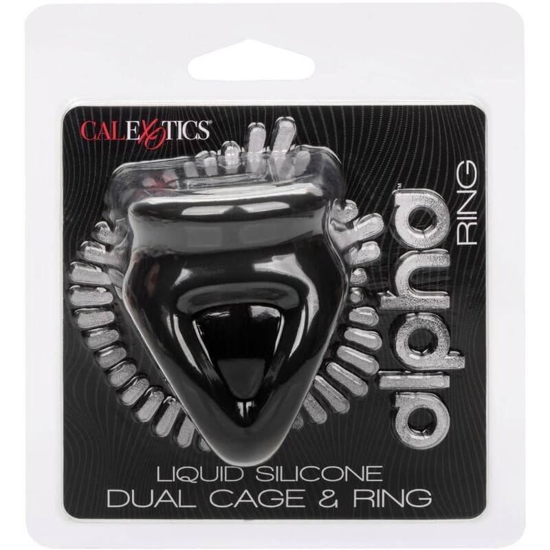 Penisring Alpha Dual Cage Ring Schwarz