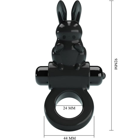 Penisring Aufregender Ring Rabbit Vibratorring 10 Vibrationen Schwarz