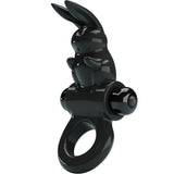 Penisring Aufregender Ring Rabbit Vibratorring 10 Vibrationen Schwarz