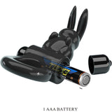 Penisring Aufregender Ring Rabbit Vibratorring 10 Vibrationen Schwarz