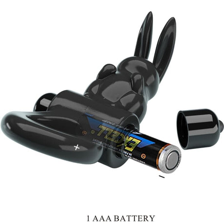 Penisring Aufregender Ring Rabbit Vibratorring 10 Vibrationen Schwarz