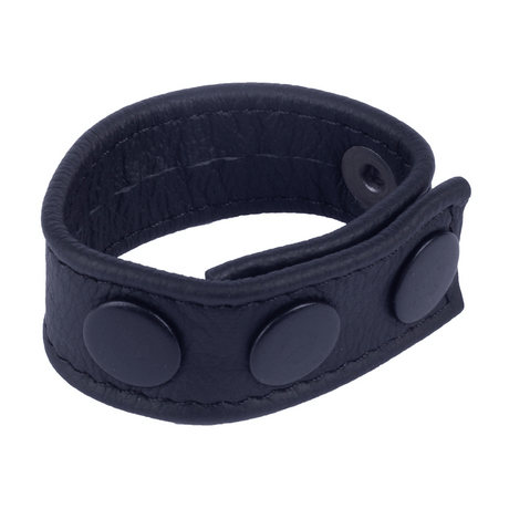 Penisring aus Leder Cocky verstellbar Schwarz 6 cm – Ansicht 2