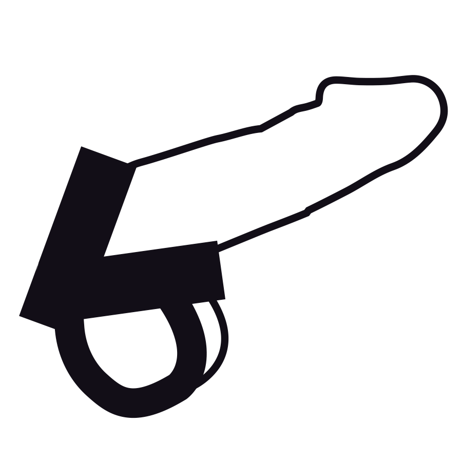 Penisring aus Leder für Penis und Hoden – Ansicht 4