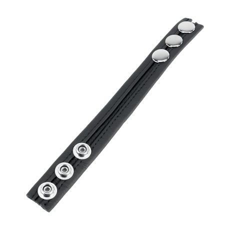 Penisring aus Leder gepolstert Schwarz 5,5 cm – Ansicht 3