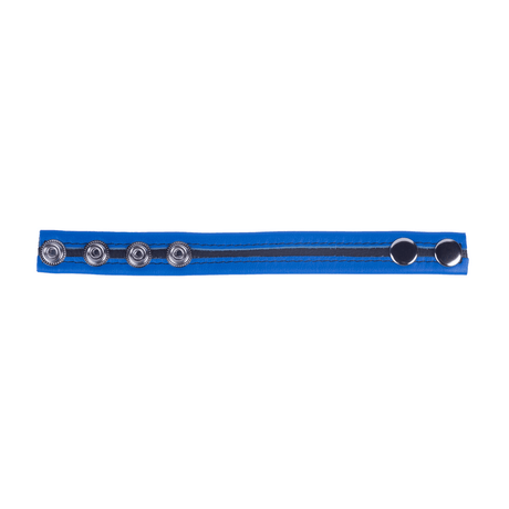 Penisring aus Leder Tippy gepolstert Blau und Schwarz 6 cm – Ansicht 3
