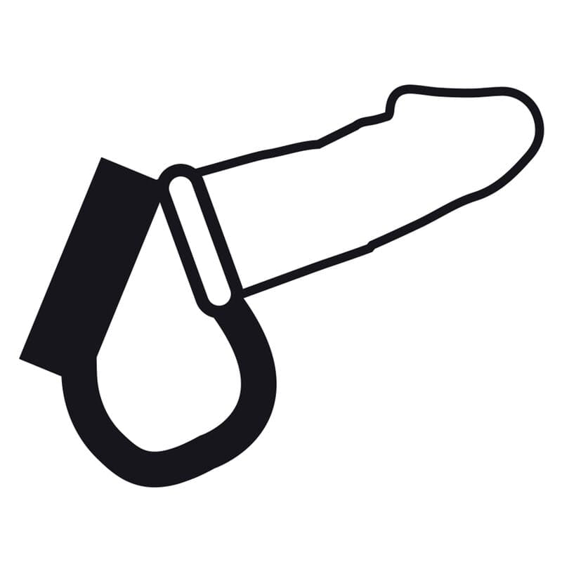 Penisring BDSM Penis- und Hodenring Schwarz – Ansicht 4