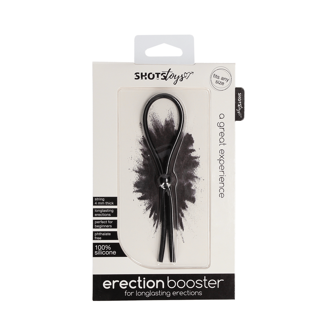 Penisring Booster als Lasso Schwarz 13,5 cm – Ansicht 2