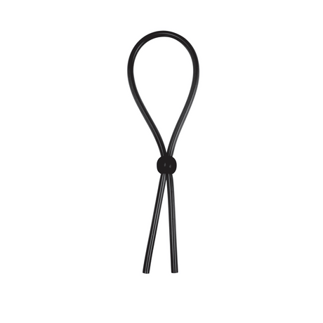 Penisring Booster als Lasso Schwarz 13,5 cm