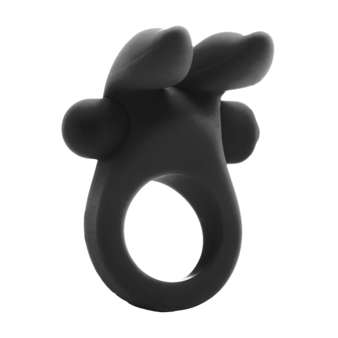 Penisring Bunny mit Stimulations-Ohren Schwarz 7 x Ø 3 cm