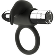 Penisring Black&Silver Burton mit silbernem Motor und 10 Programmen Schwarz Ø 3,5 cm