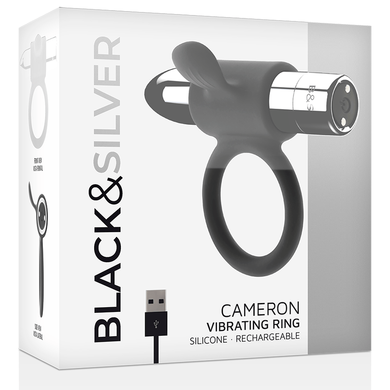 Penisring Cameron Wiederaufladbarer Ring Silber Ø 3,5 cm