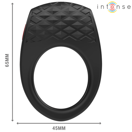 Penisring Clover 10 Vibrationen Schwarz