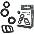 Penisring Cockring-Set 4-teilig Schwarz Ø 3,6 cm