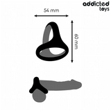 Penisring Dicker Dreifach- Schwarz (Innen- ) Ø 2,8 cm