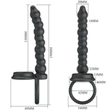 Penisring Dillion Doppelte Penetration Cock Ring Schwarz