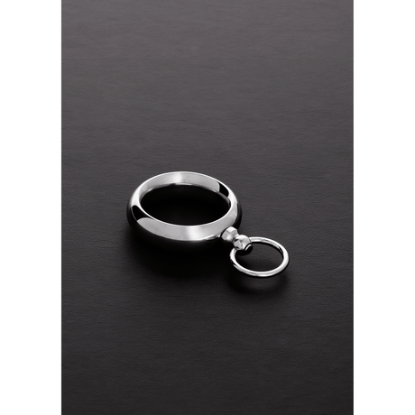 Penisring Donut mit O-Ring aus Edelstahl Silber – Ansicht 3