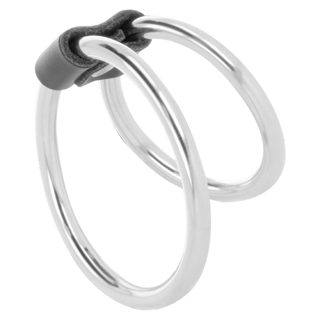 Penisring Doppelter aus Metall 5 cm