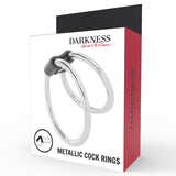 Penisring doppelter aus Metall 5 cm – Ansicht 4